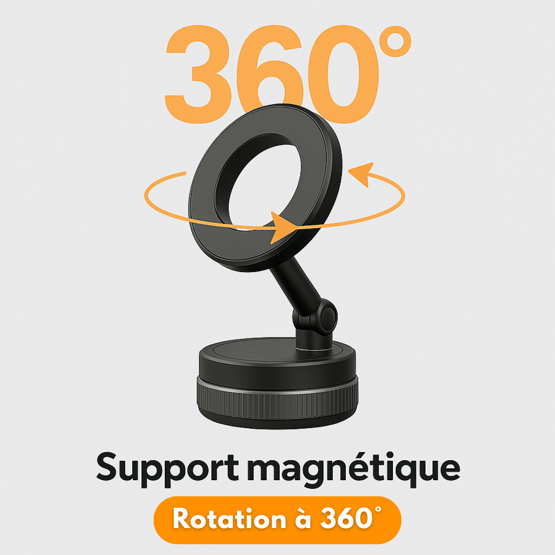 Support Téléphone Magnétique Voiture – Pare-Brise & Tableau de Bord