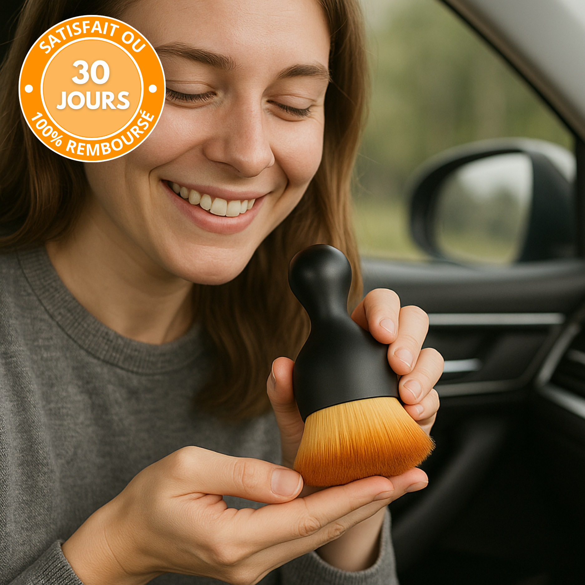 Brosse de Nettoyage de Précision Voiture – Compacte & Douce