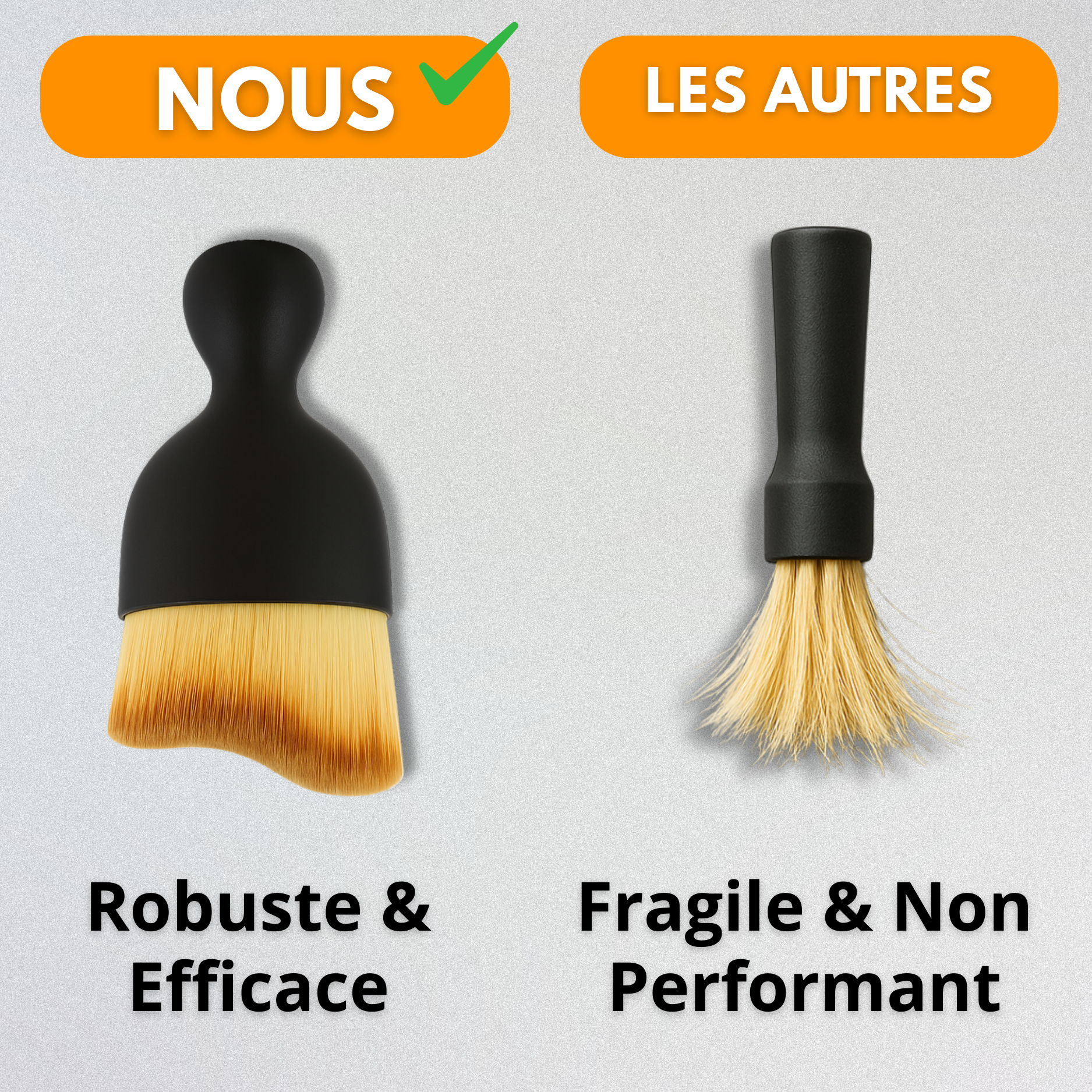 Brosse de Nettoyage de Précision Voiture – Compacte & Douce