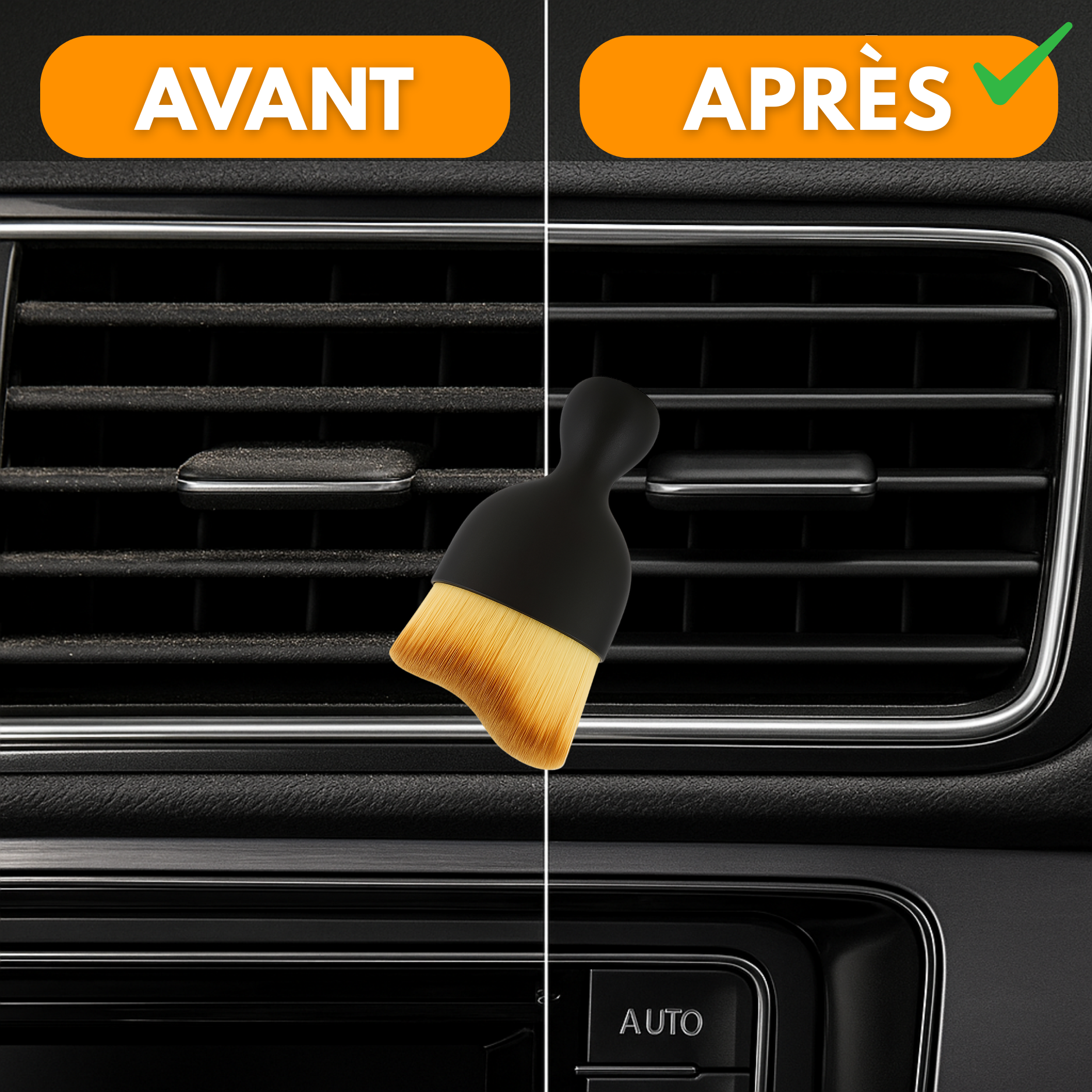 Brosse de Nettoyage de Précision Voiture – Compacte & Douce