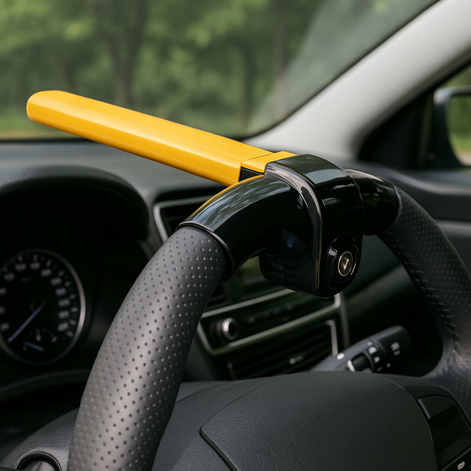 Verrou Antivol Voiture | Blocage Volant - Anti Effraction Auto