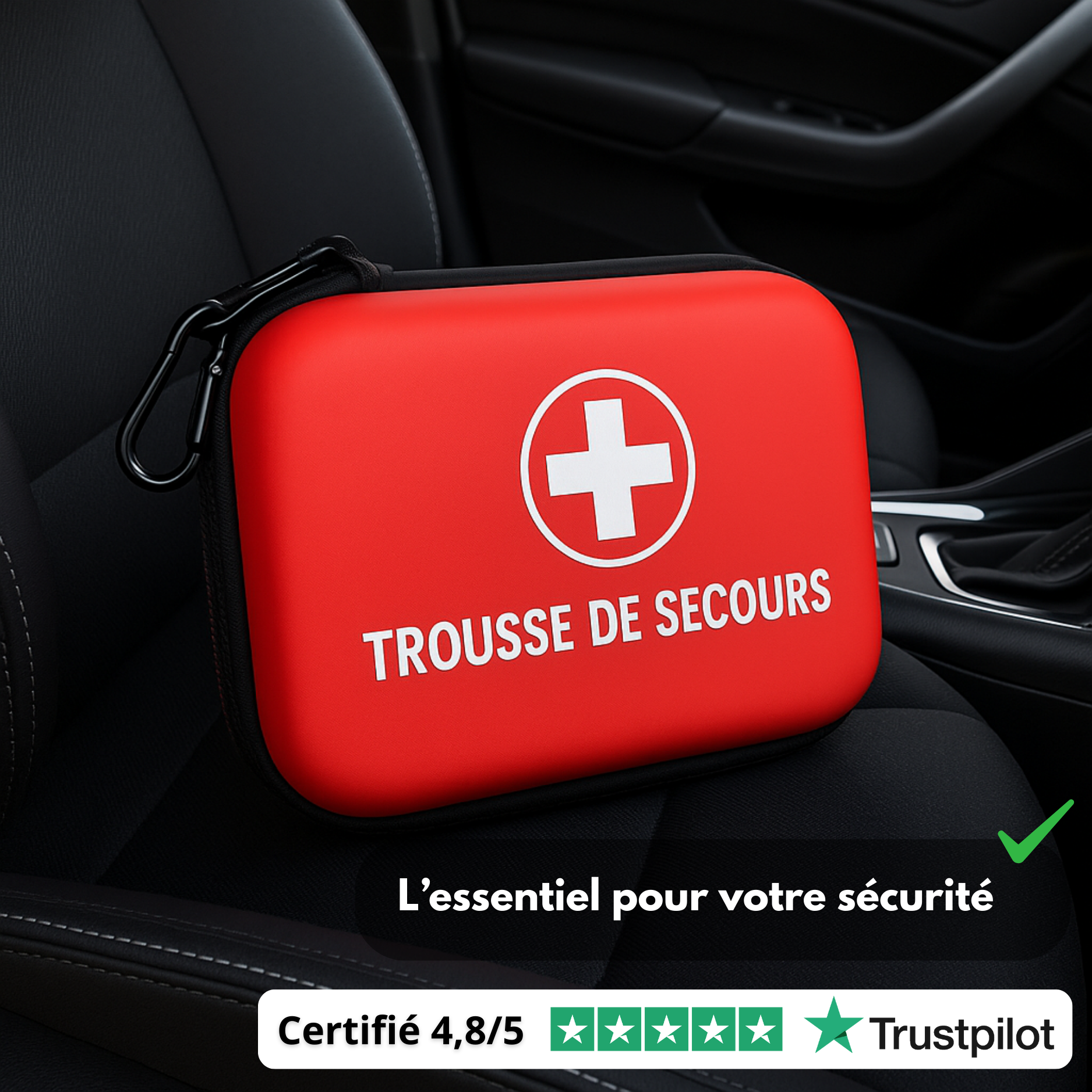 Trousse de Secours Portable Urgence – Maison, Voiture, Camping & Voyage