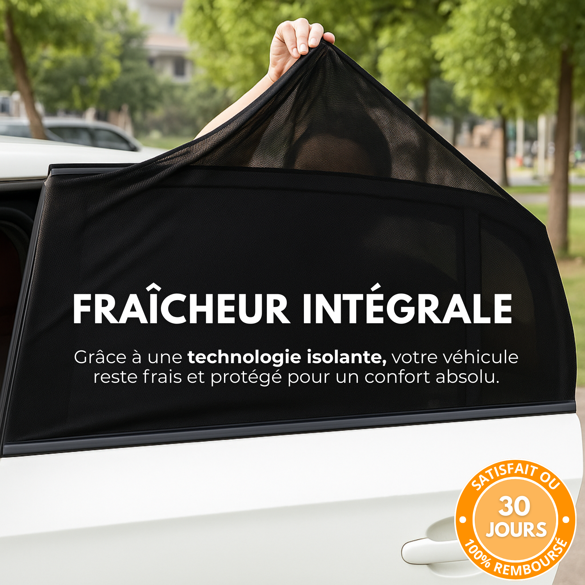 Pare-Soleil Arrière Voiture Universel – Anti-UV & Anti-Chaleur (2pcs)