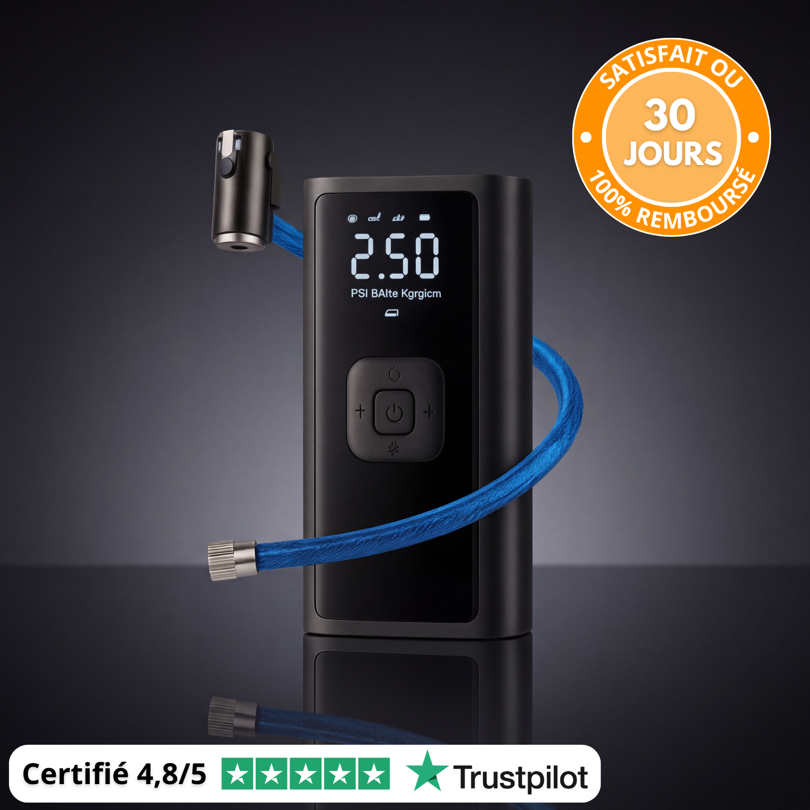 C17 PRO | Compresseur d'Air Portable Puissant – Compact, Léger et Rechargeable