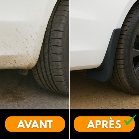 Garde-Boue Universels Voiture (4 Pièces) – Protection Anti-Projection pour Roues Avant et Arrière