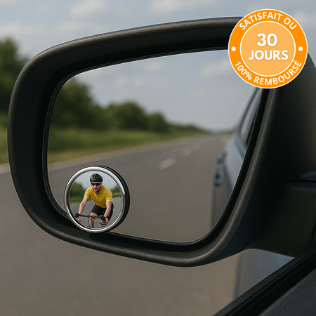 Miroirs Angle Mort 360° pour Rétroviseurs – Vision Panoramique (Lot de 2)
