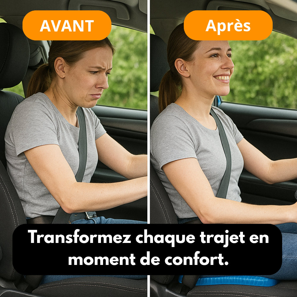 Coussin confort voiture nid d’abeille