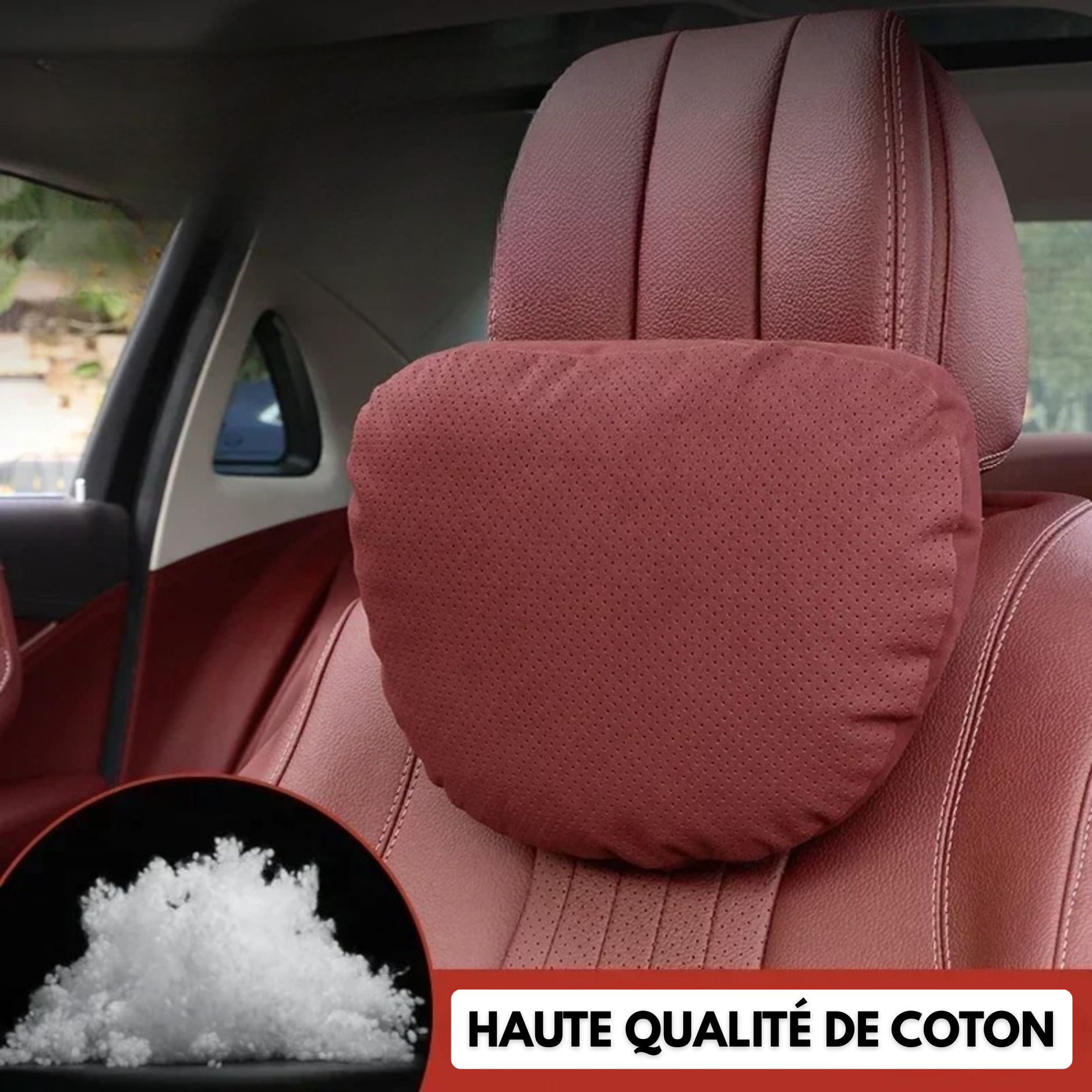 Oreiller de Cou Ergonomique Voiture – Universel & Réglable