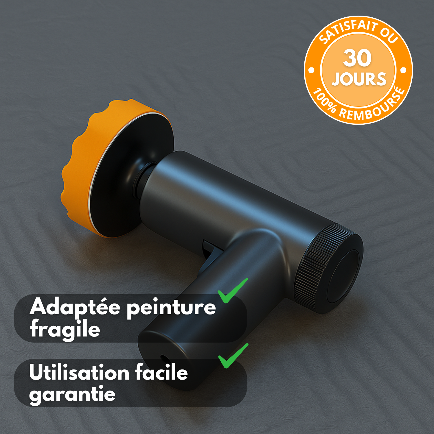 Polisseuse de voiture sans fil 84W | Machine à cirer et polir multi-surfaces | 20000 tr/min | Batterie 2000 mAh | Accessoires inclus