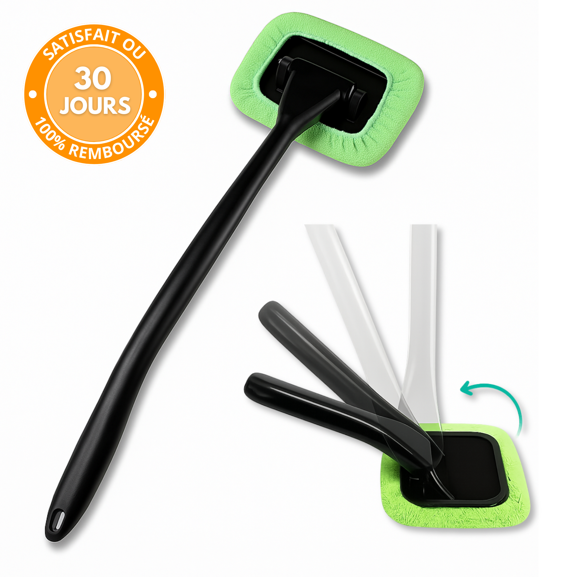 Brosse Nettoyage Pare-Brise Voiture – Microfibre & Manche Long