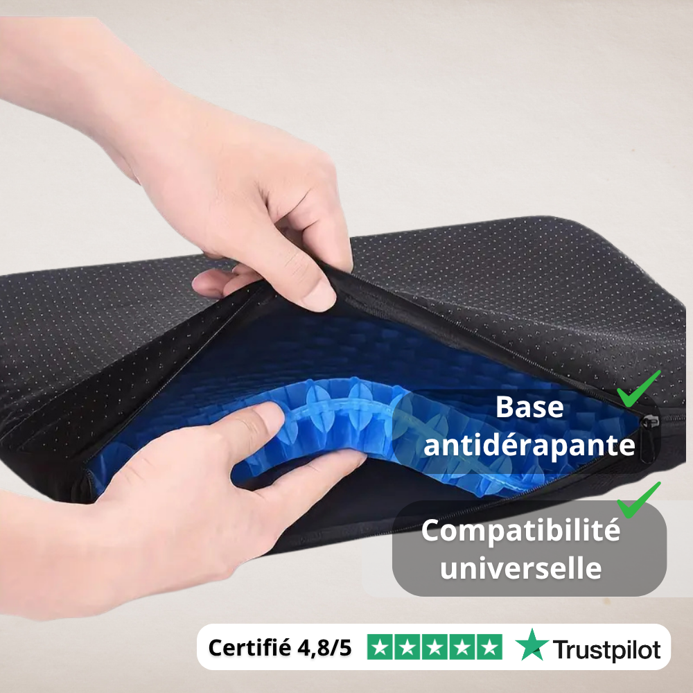 Coussin confort voiture nid d’abeille