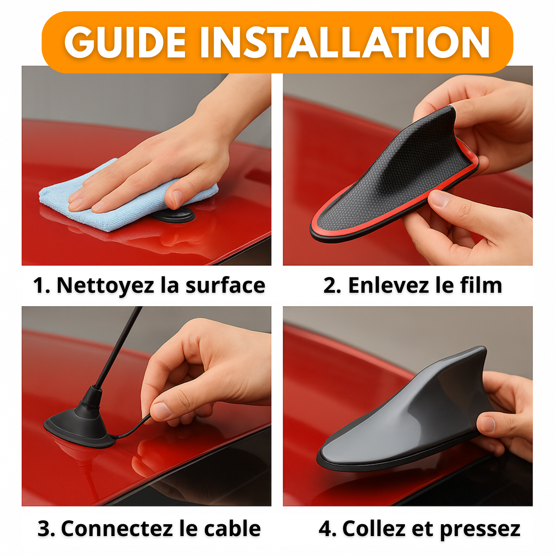 Amplificateur Antenne Voiture Shark Universelle