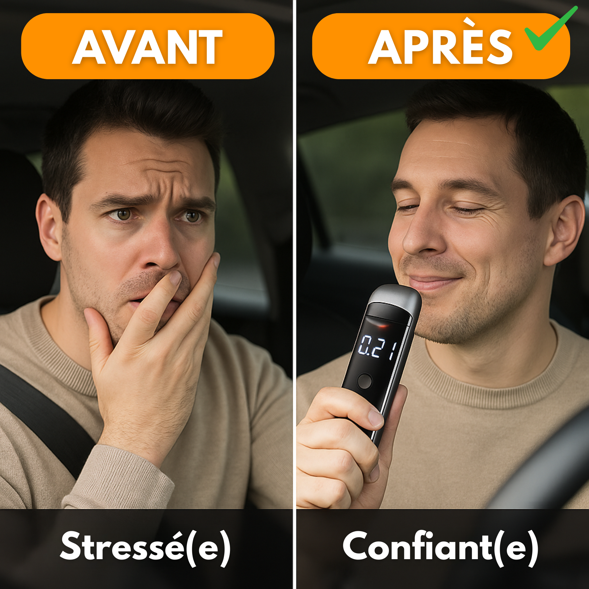 Éthylotest Électronique Portable – Test Alcoolémie Précis LED