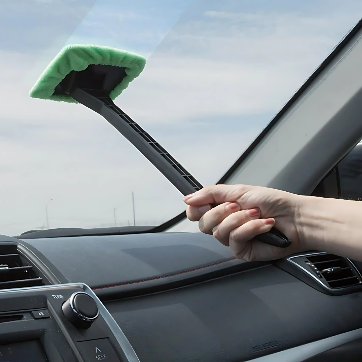 Brosse Nettoyage Pare-Brise Voiture – Microfibre & Manche Long