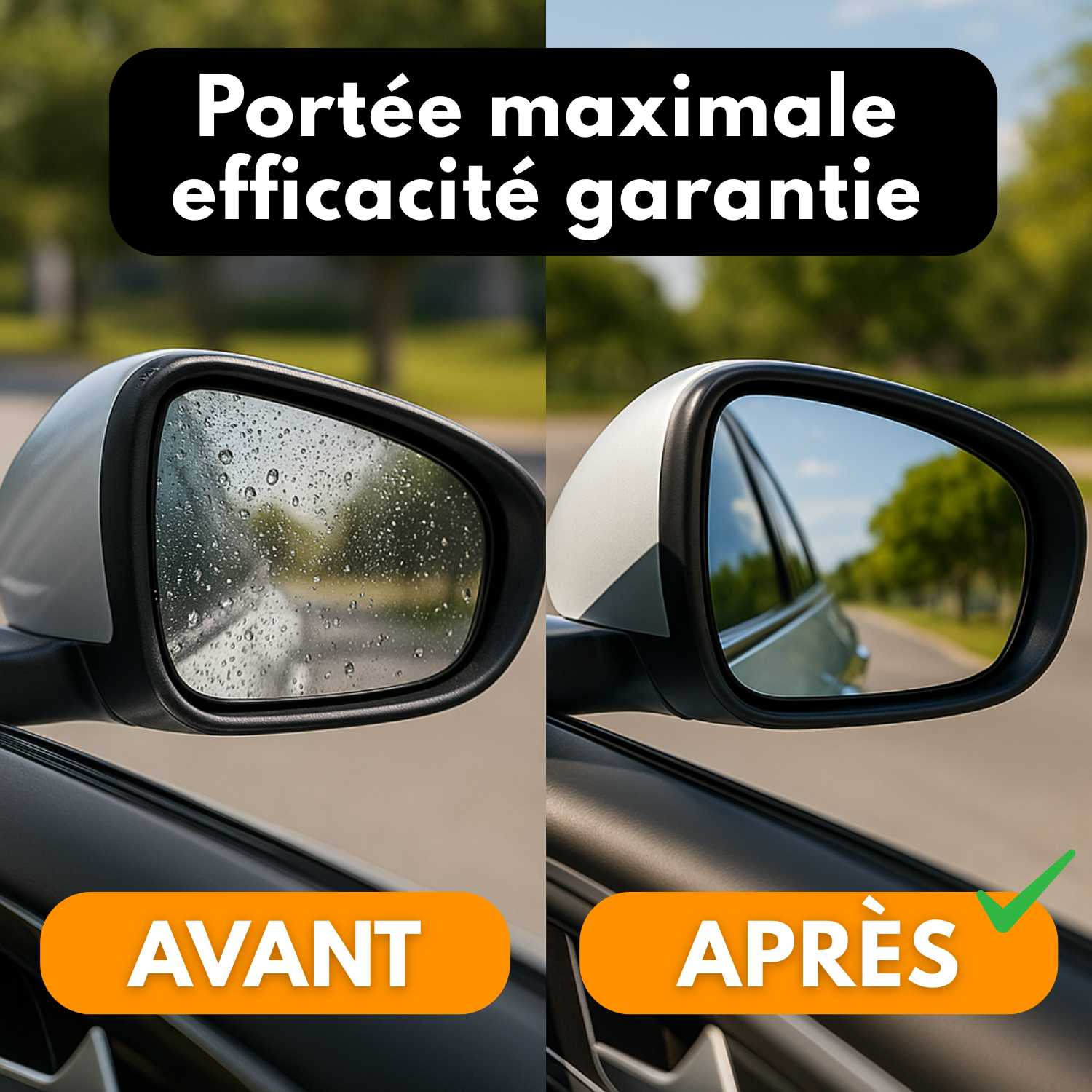 Essuie-glace Télescopique pour Rétroviseur & Pare-brise – Nettoyeur Anti-gouttes Rétractable
