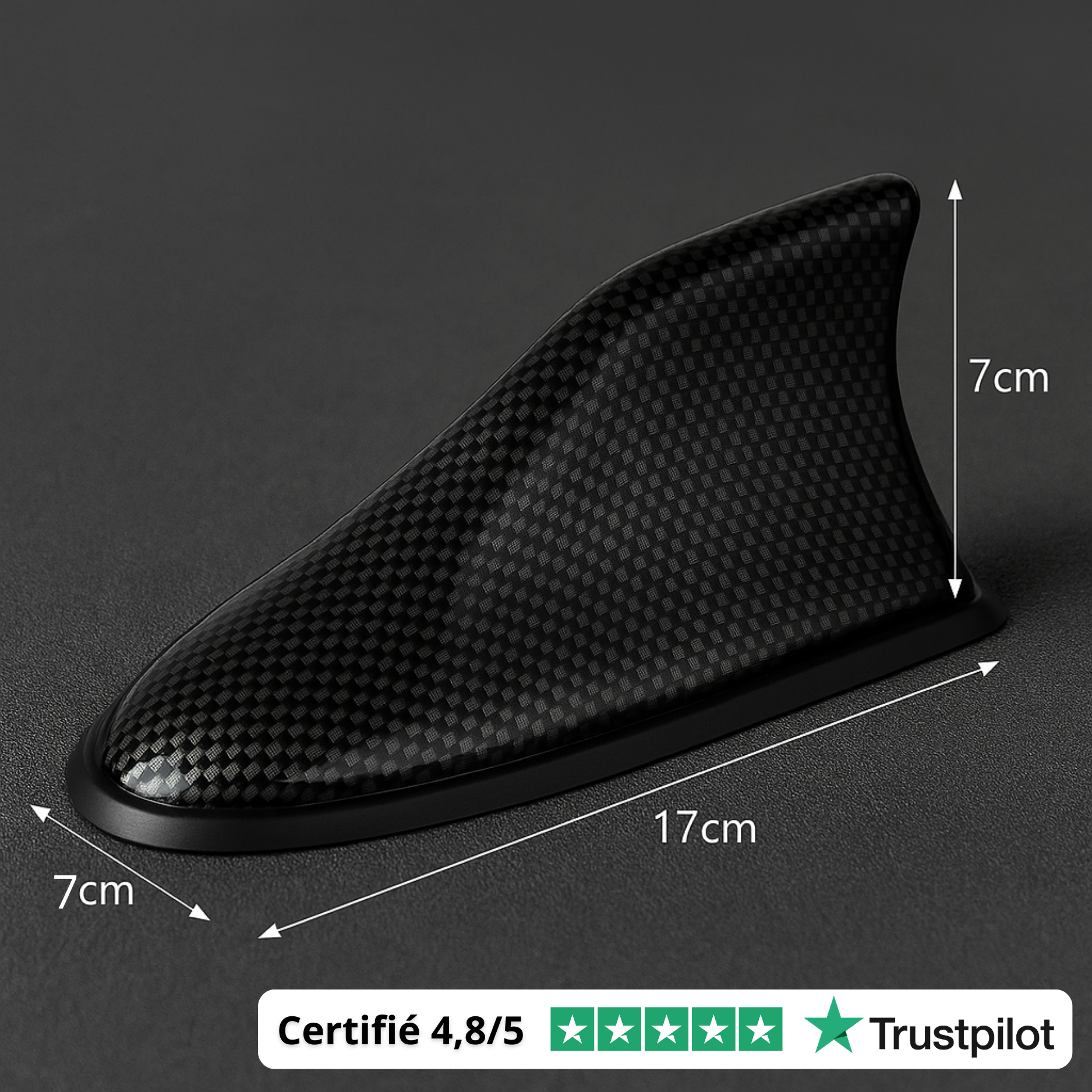 P80 PRO | Antenne Voiture Aileron de Requin – Signal Radio & GPS Amplifié