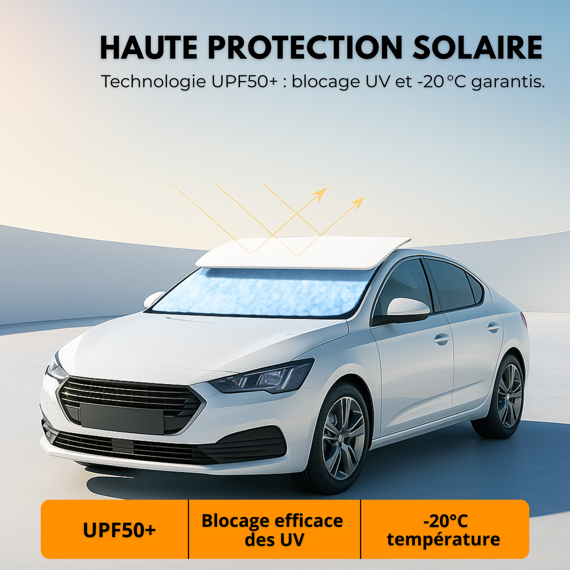 Pare-Soleil Arrière Voiture Universel – Anti-UV & Anti-Chaleur (2pcs)