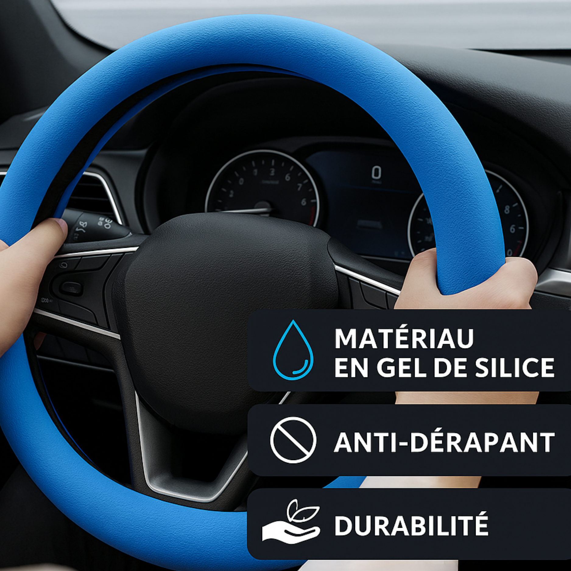 Housse de Volant Universelle en Silicone Antidérapante