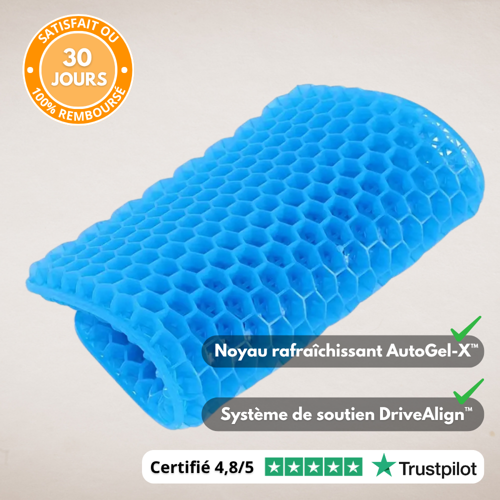 Coussin confort voiture nid d’abeille