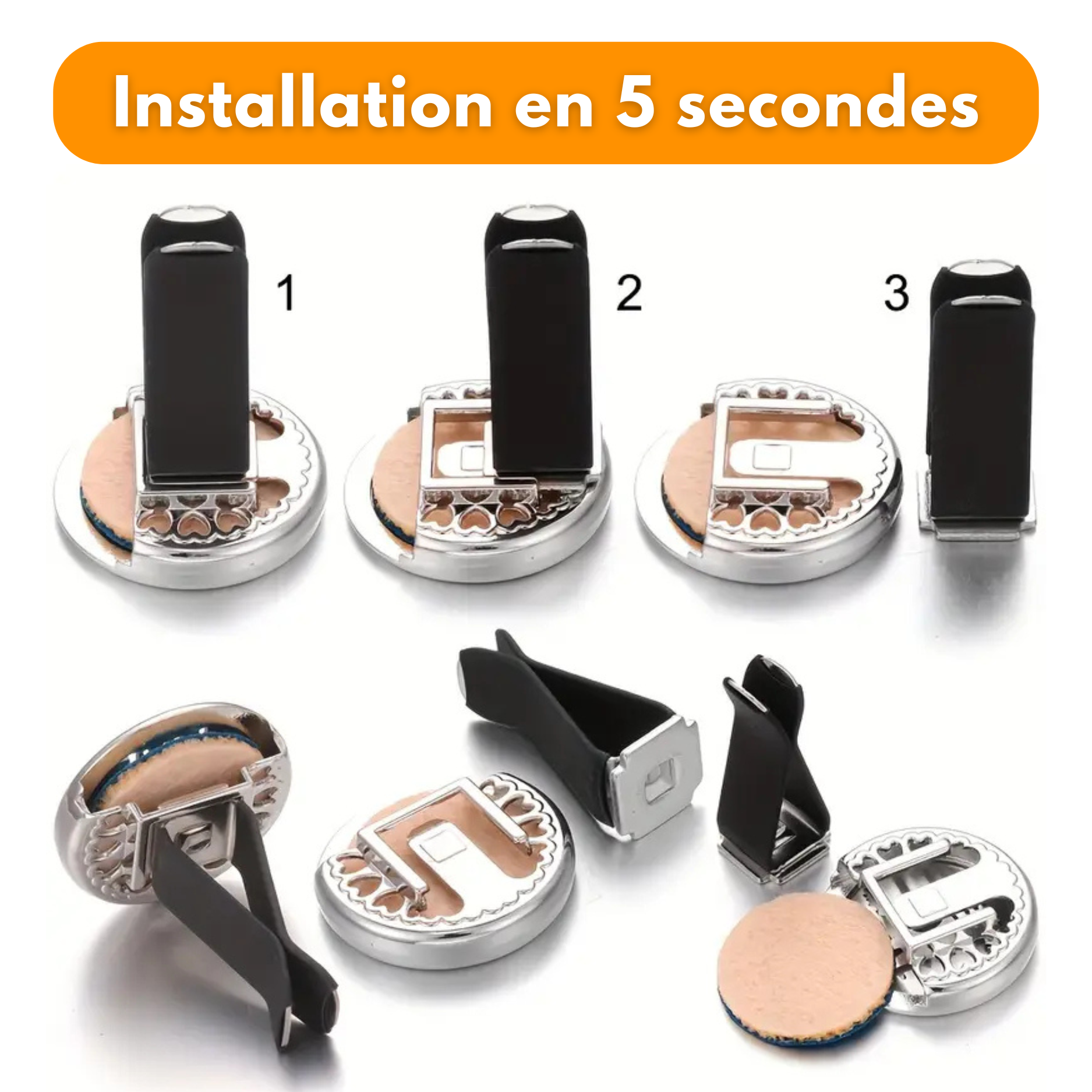 Diffuseur de Parfum Voiture avec 10 Pendentifs Rechargeables