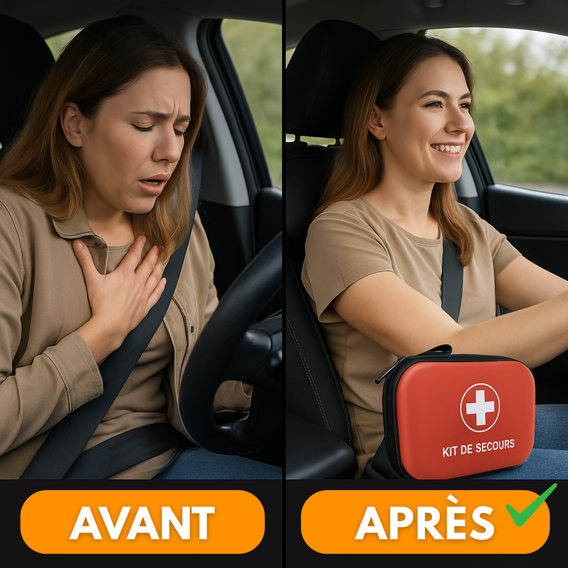 Trousse de Secours Portable Urgence – Maison, Voiture, Camping & Voyage