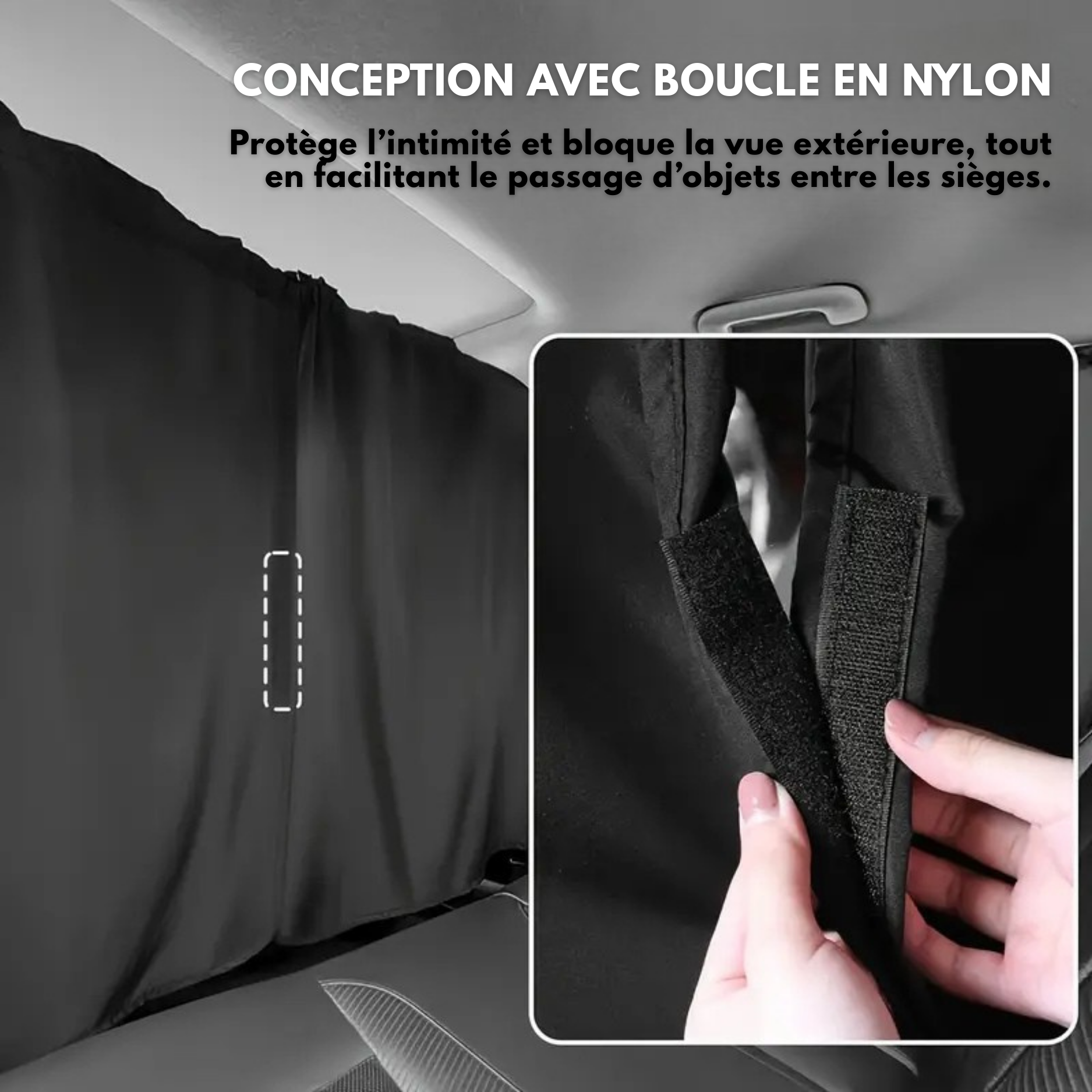 Rideaux de Confidentialité Voiture 4 Pièces