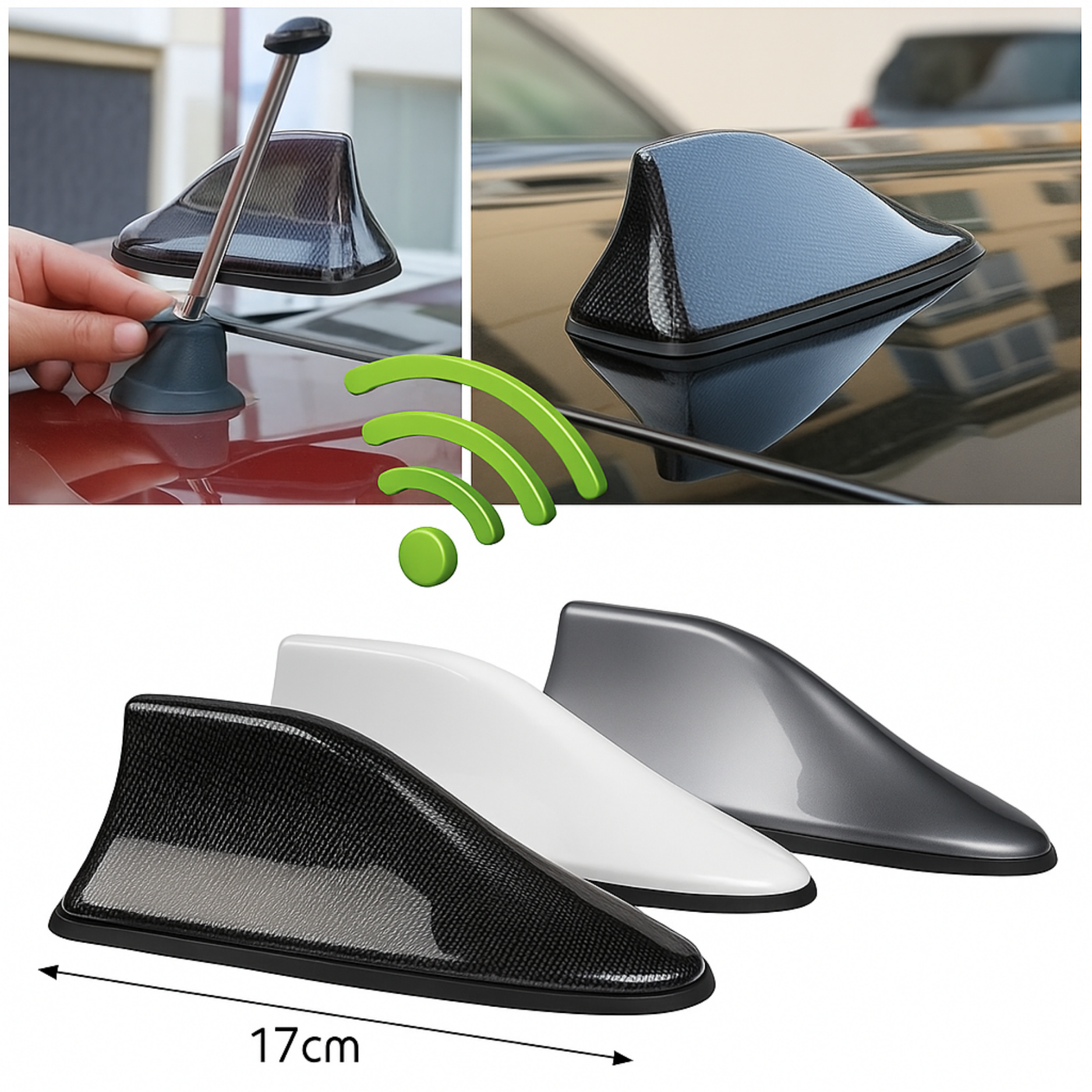 P80 PRO | Antenne Voiture Aileron de Requin – Signal Radio & GPS Amplifié