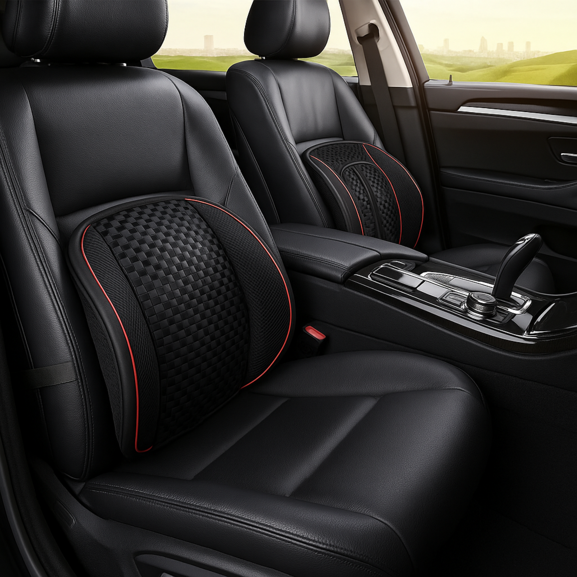 Coussin Lombaire Voiture Ergonomique – Maille Respirante