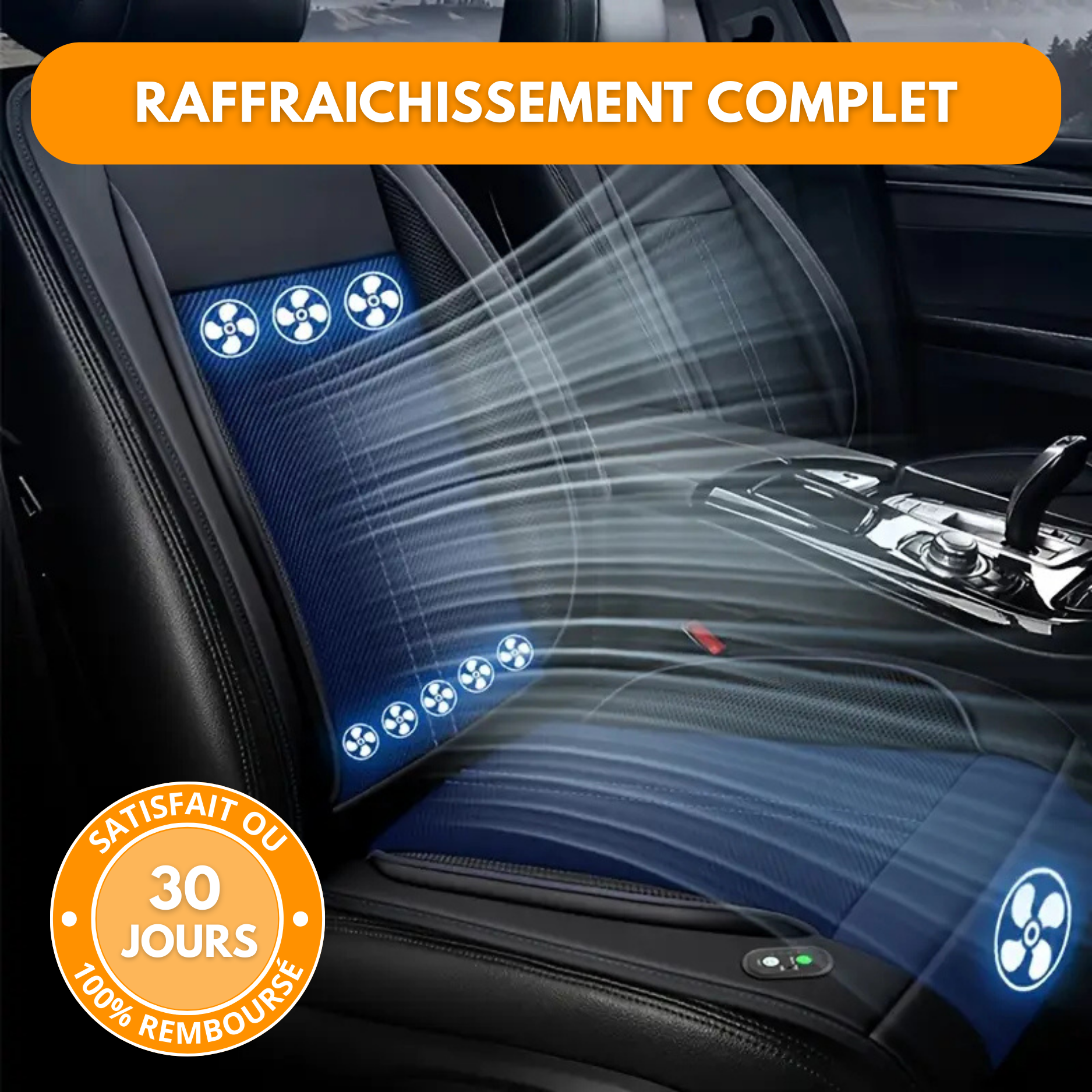 Housse de Siège Rafraîchissante Voiture – Universelle Été