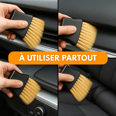 Brosse de Nettoyage Intérieur Voiture – Tableau de Bord & Aérations