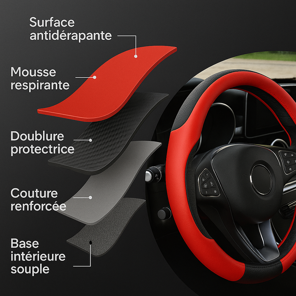 Housse Volant Cuir Synthétique – Confort & Élégance
