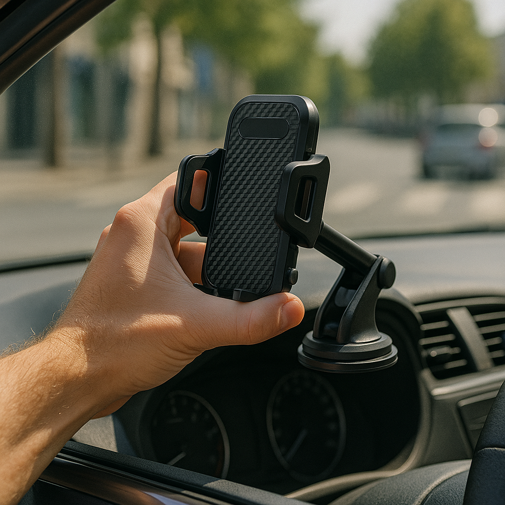 Support Téléphone Voiture Universel – Ventouse  360°