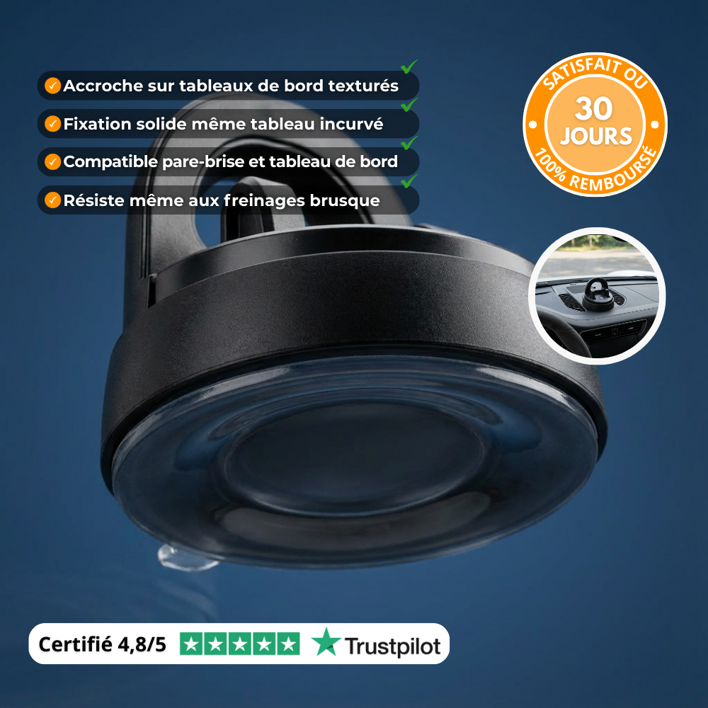 T80 PRO™ – Le Support Téléphone Rotatif Personnalisé N°1 en France