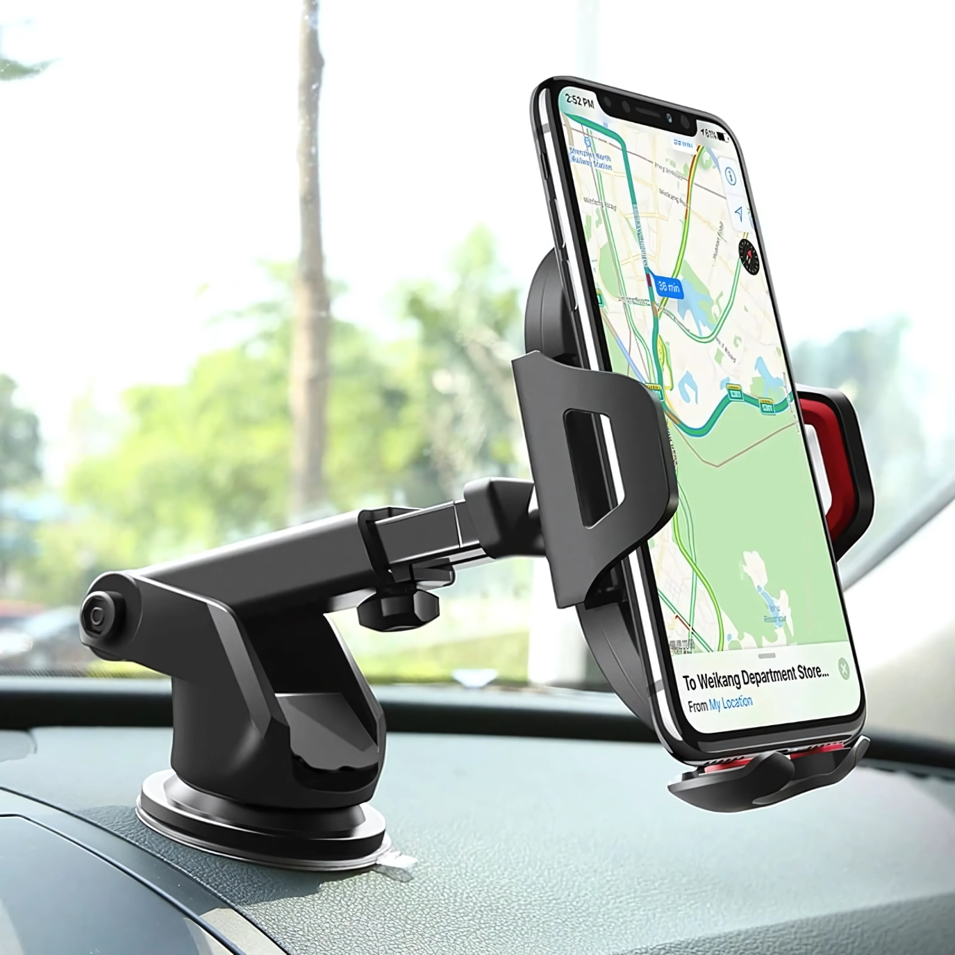 Support Téléphone Voiture Universel – Ventouse  360°