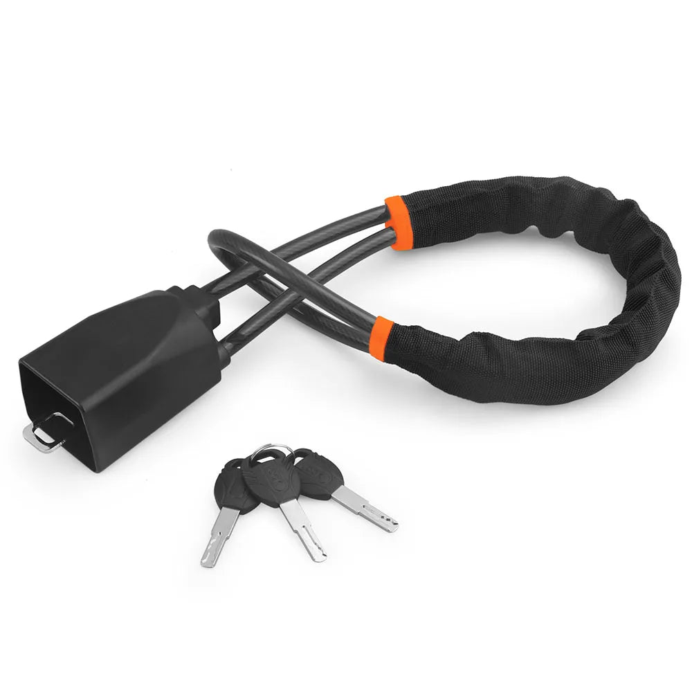 Antivol Voiture Volant & Ceinture – Câble Acier Renforcé + 3 Clés – Sécurité SUV, Camion, Auto