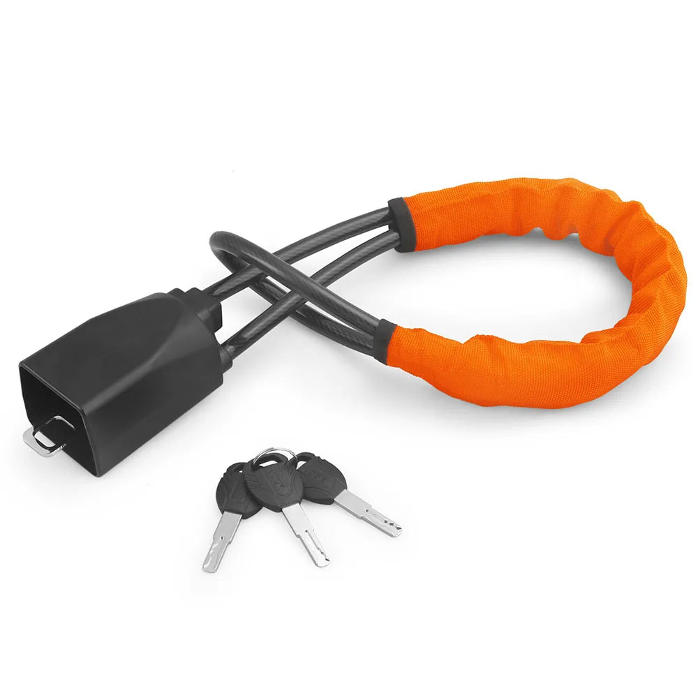 Antivol Voiture Volant & Ceinture – Câble Acier Renforcé + 3 Clés – Sécurité SUV, Camion, Auto